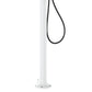 Doccia Luna Alu Bianca Con Soffione Led e Doccino