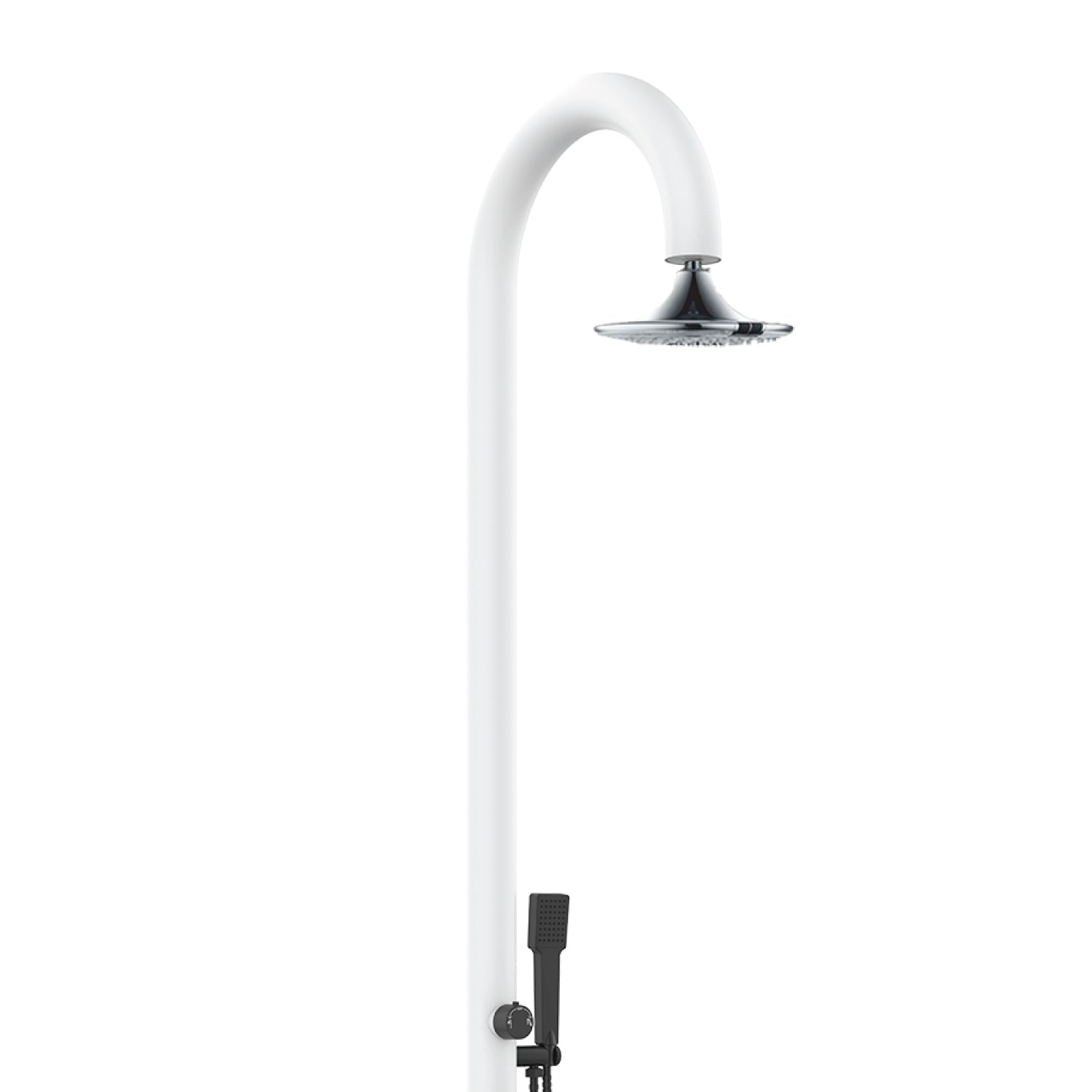 Doccia Luna Bianca In Alluminio Con Soffione Sensor Eleganza e Funzionalita Per Interni Ed Esterni Acquista Subito