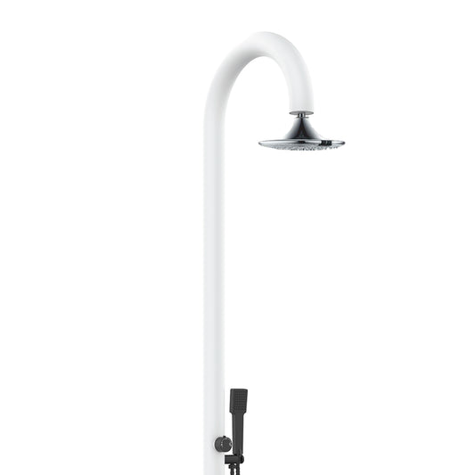 Doccia Luna Bianca In Alluminio Con Soffione Sensor Eleganza e Funzionalita Per Interni Ed Esterni Acquista Subito