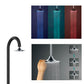 Doccia Nera In Alluminio Con Soffione Iswitch Sensor