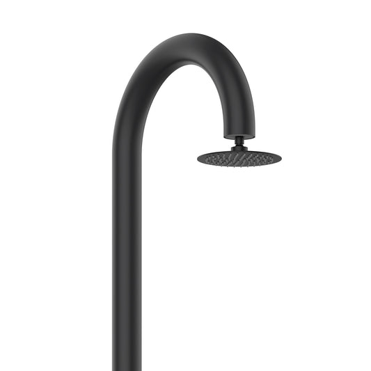 Doccia Nera In Alluminio Con Temporizzatore Sined Lunatimern