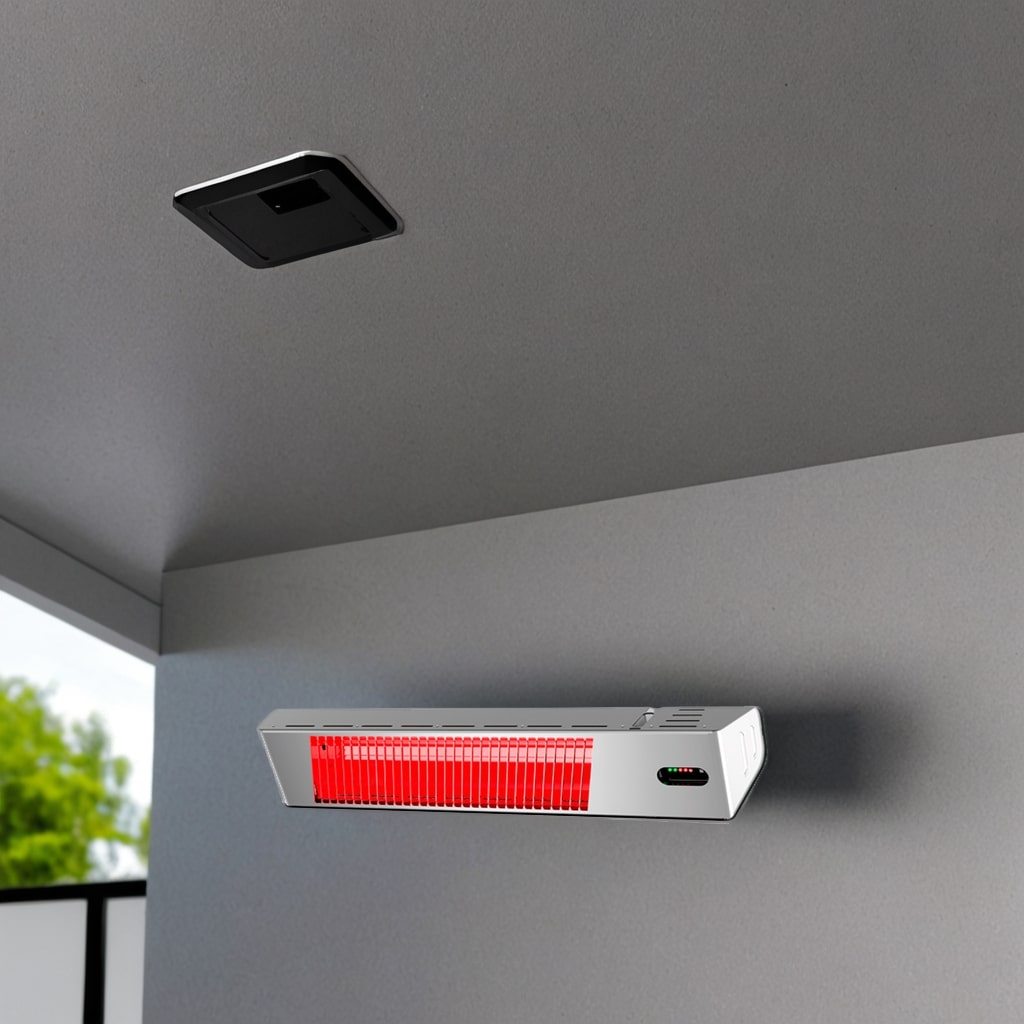 Riscaldatore a Parete 2000w Con Telecomando Design Elegante