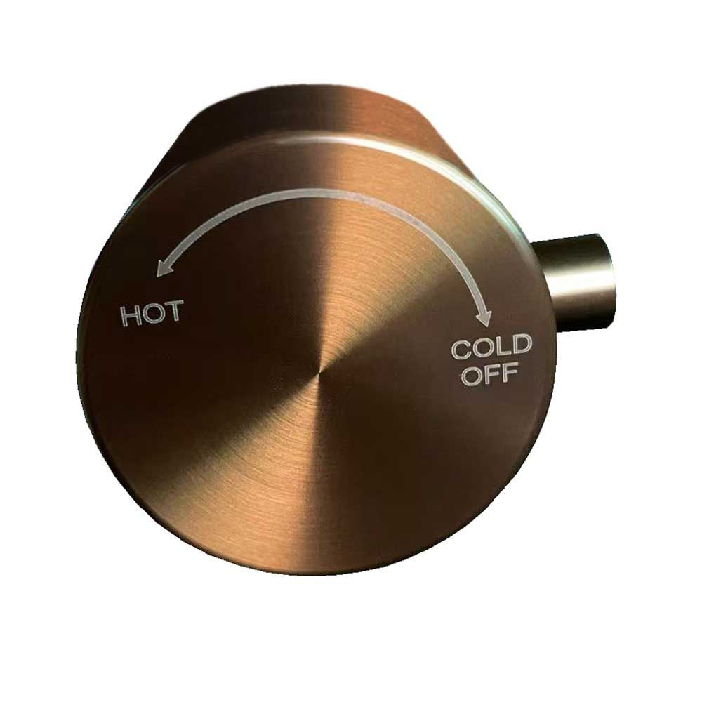 Maniglia Inox Oro Rosa Per Docce Da Giardino Sined