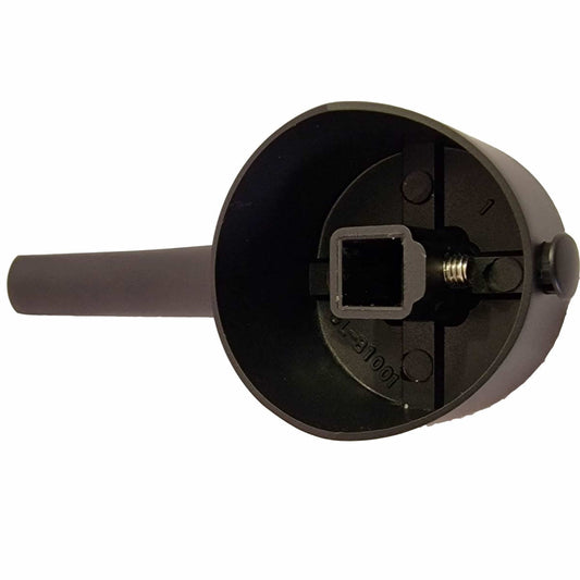 Manípulo preto mate para chuveiro solar Sined Elegância e Durat