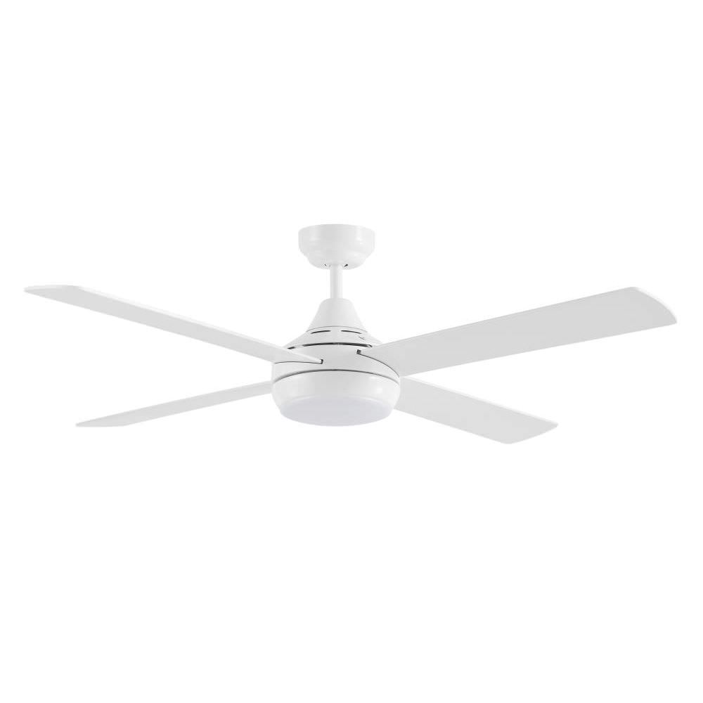 Martec Link Potente ventilatore da soffitto a Led con 4 pale Diametro 122 cm, Bianco