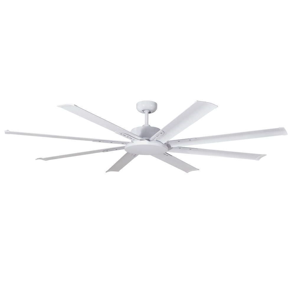 Martec Mini Albatross Ventilatore senza luce silenzioso con 8 pale da 165 cm, Bianco