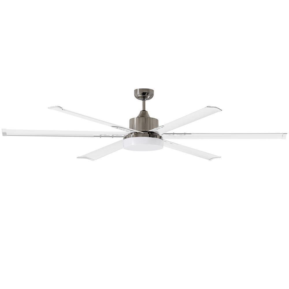 Martec Albatross Ventilatore da soffitto con LED e motore DC da 180 cm, Bianco Grigio