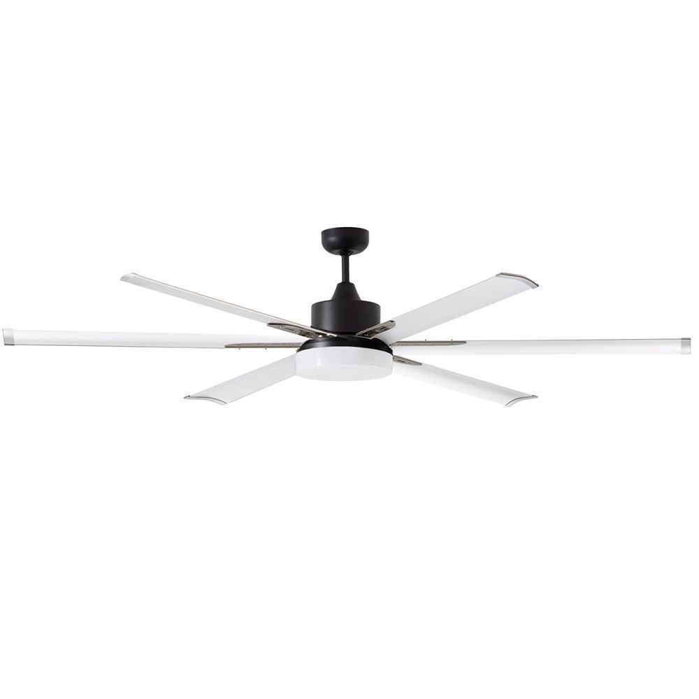 Martec Albatross Ventilatore da soffitto con LED e DC Pale 6 da 210 cm, Grigio Nero