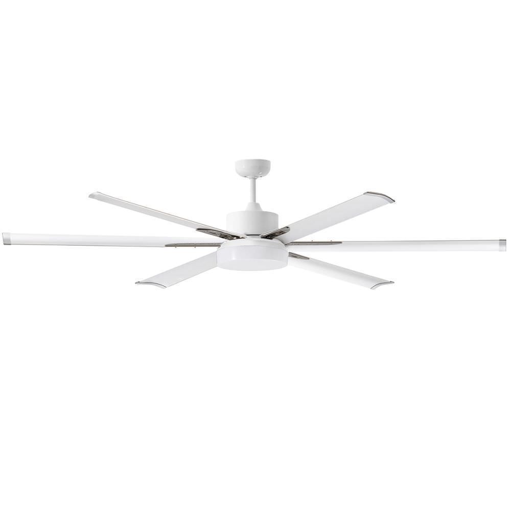 Martec Albatross Ventilatore senza luce con motore DC e 6 pale da 180 cm, Grigio Bianco