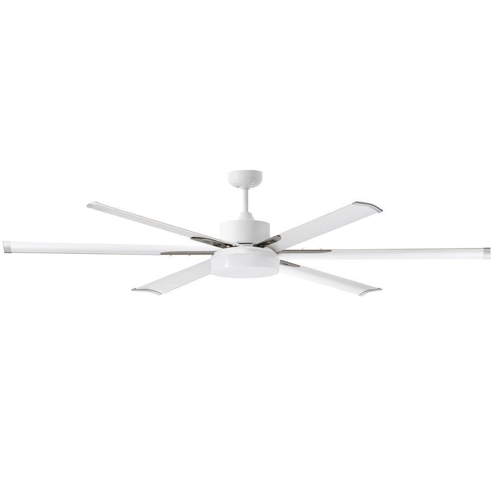 Martec Albatross Ventilatore senza luce con motore DC e 6 pale da 210 cm, Grigio Bianco