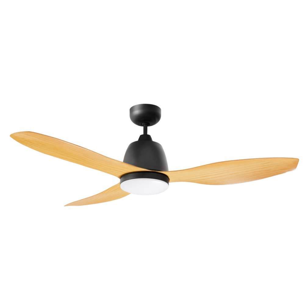 Martec MEF1333MB Ventilatore da soffitto con luce a 3 pale da ABS diametro 122 cm, Beige