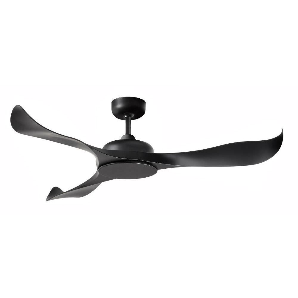 Martec MSF133MR Scorpion Ventilatore da soffitto senza luce motore dc con 3 pale, Nero