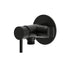 Levante black wall-mounted mixer tap, elegant design, guaranteed quality and durability