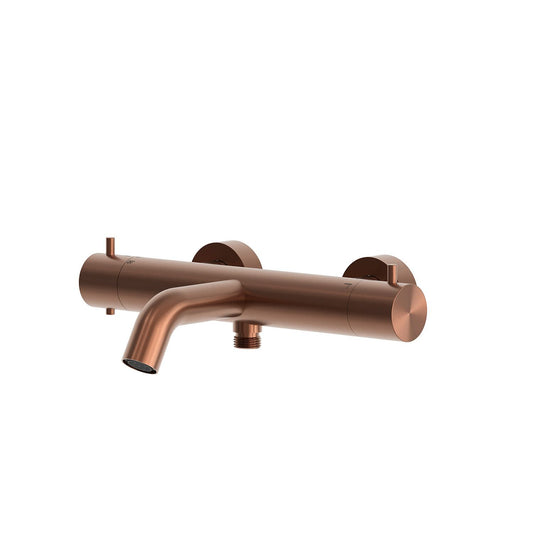 Misturadora de parede para duche e banheira Levante ouro rosa elegância e qu