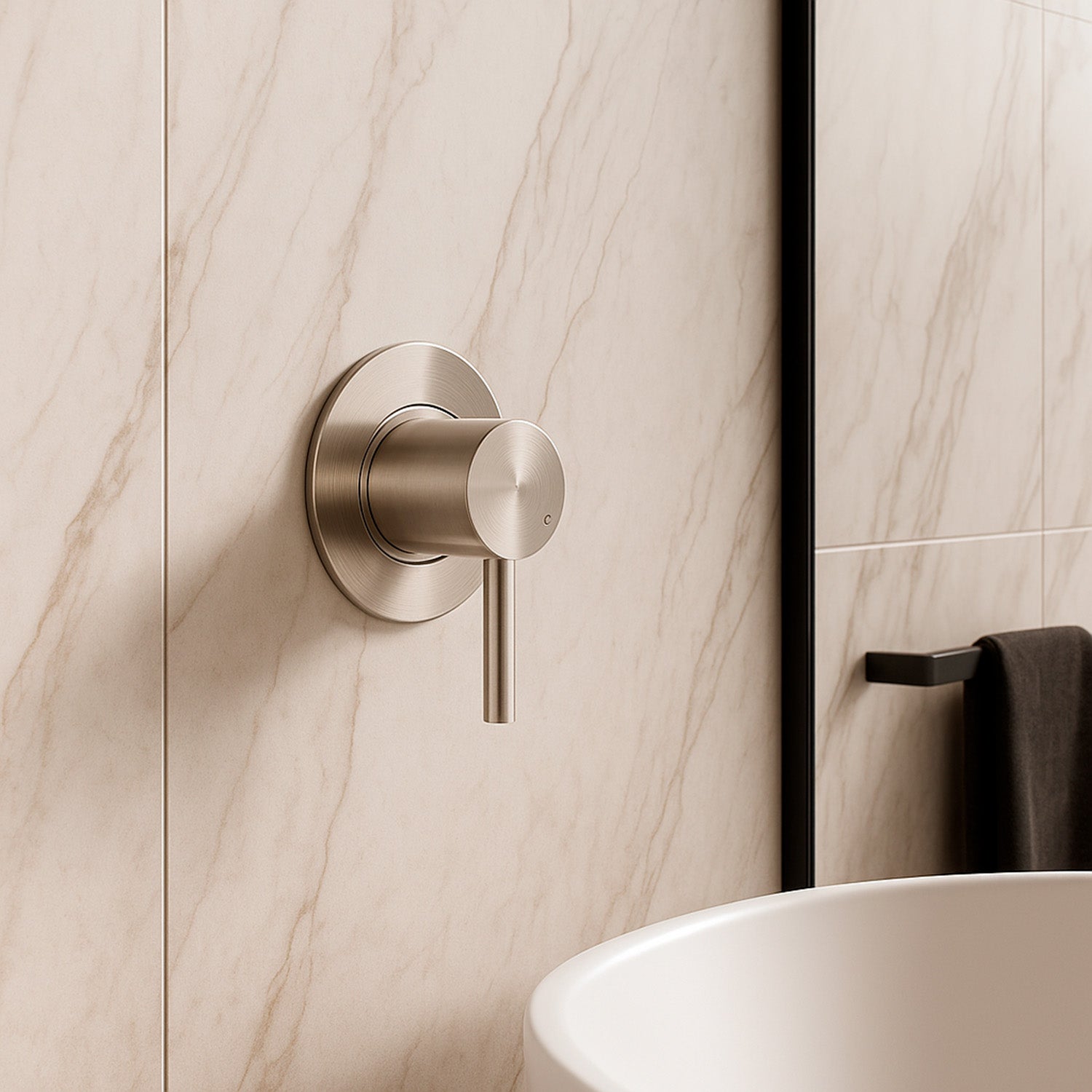 Miscelatore da muro Levante Inox 316L eleganza e resistenza per il tuo ambiente
