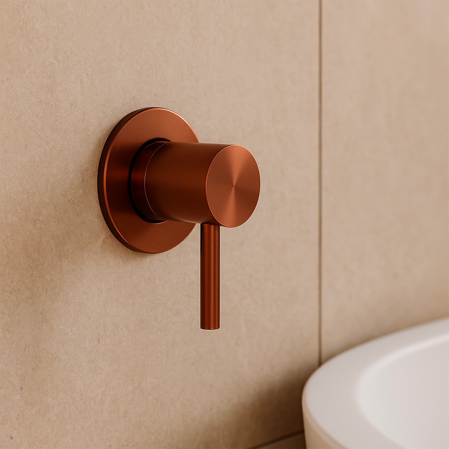 Miscelatore a muro Levante oro rosa eleganza e qualita