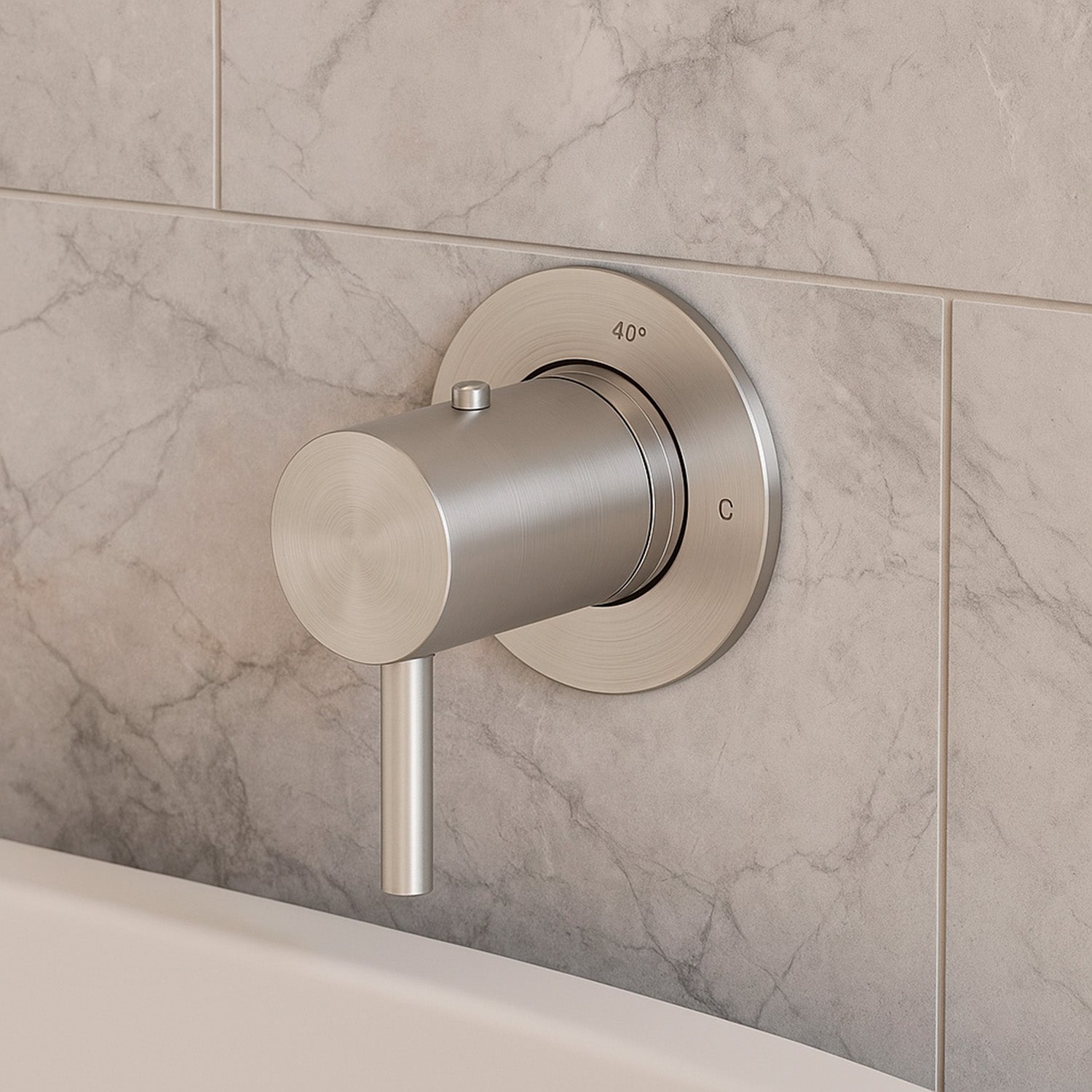 Miscelatore Muro Levante Termostatico Inox Eleganza e Qualita
