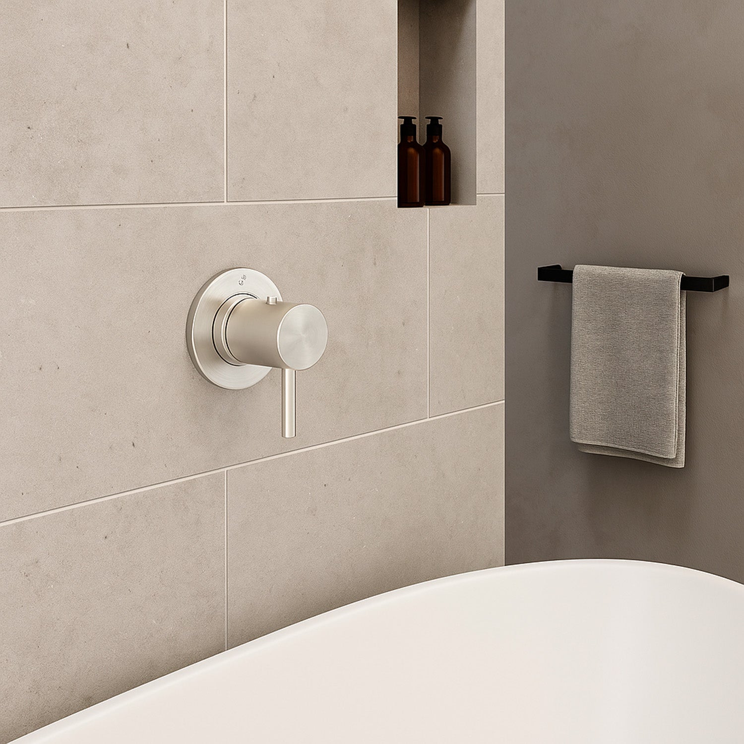 Miscelatore Muro Levante Termostatico Inox Eleganza e Qualita