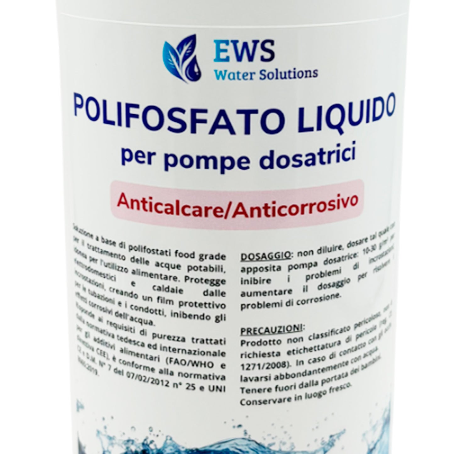 Ricarica polifosfato liquido 1 kg per pompe dosatrici