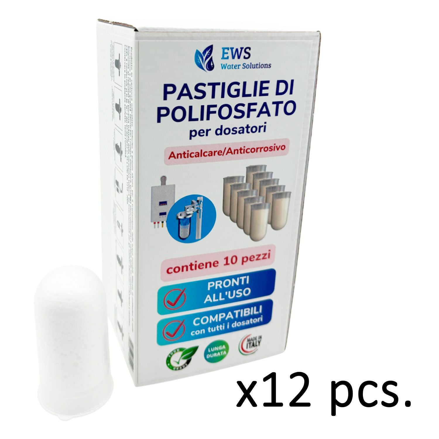Ricariche Polifosfati Caldaia 10 pz Anticalcare Acquista Ora