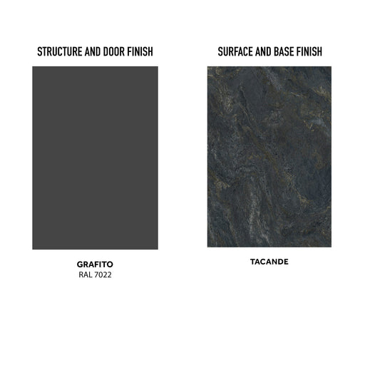 Arosio 108 anthracite fireplace cabinet, elegance and savings, all...
