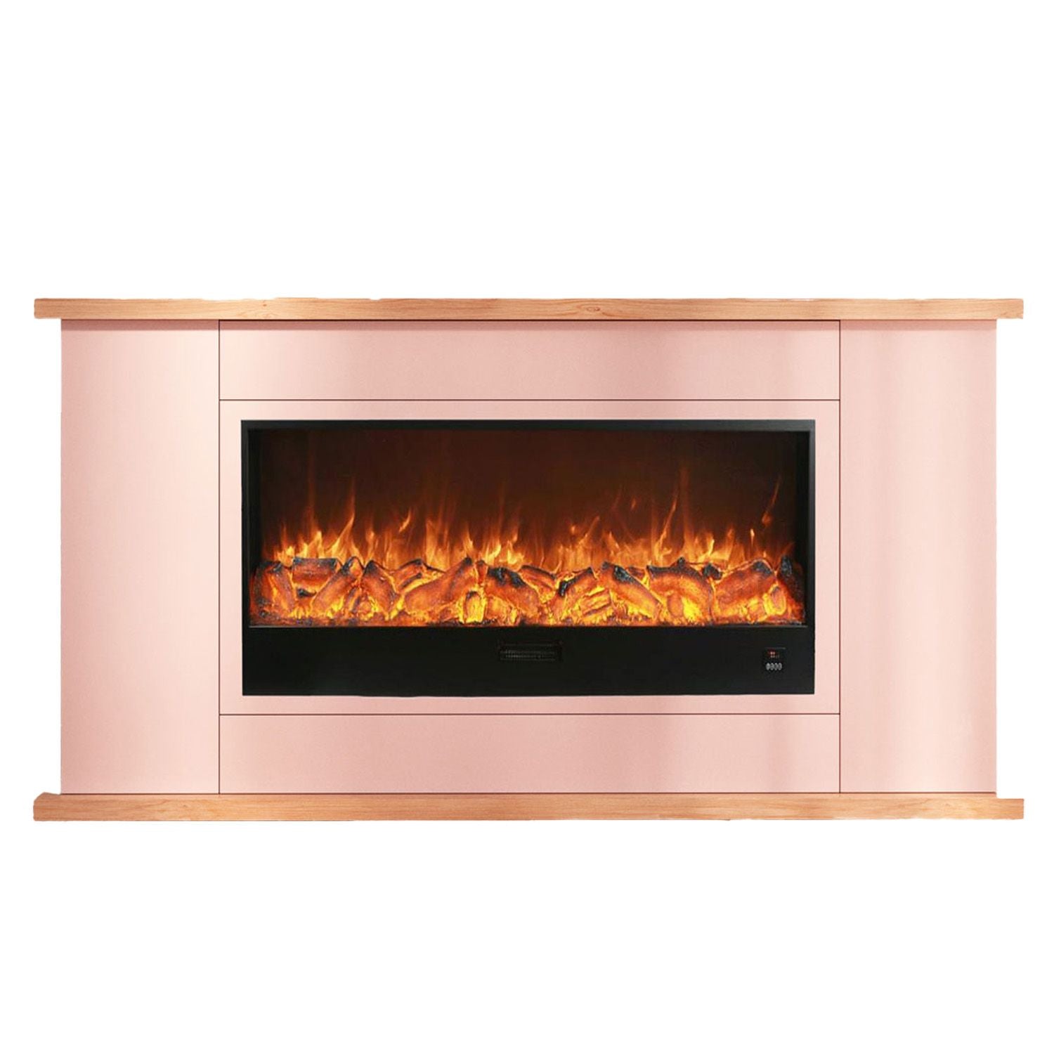 Mobile in legno Desio 108 con camino elettrico integrato