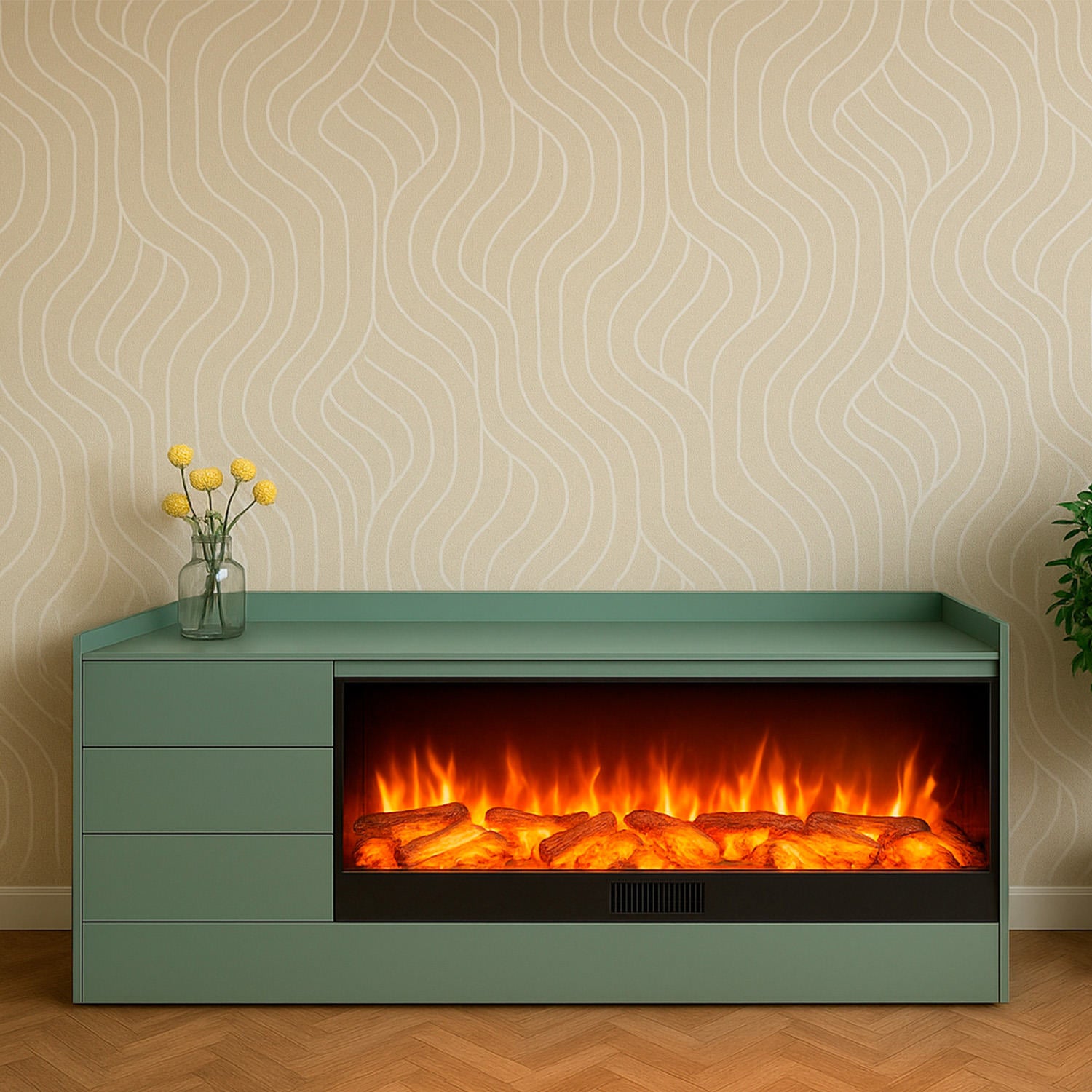 Mobile camino artigianale Seregno Vulture eleganza e calore