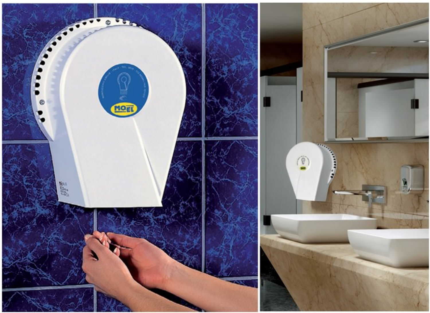 Asciugamani elettrico da parete Moel 315 design elegante materiali resistenti asciugatura rapida in 20 secondi Acquista ora per un investimento sicuro consegna veloce e garanzia postvendita