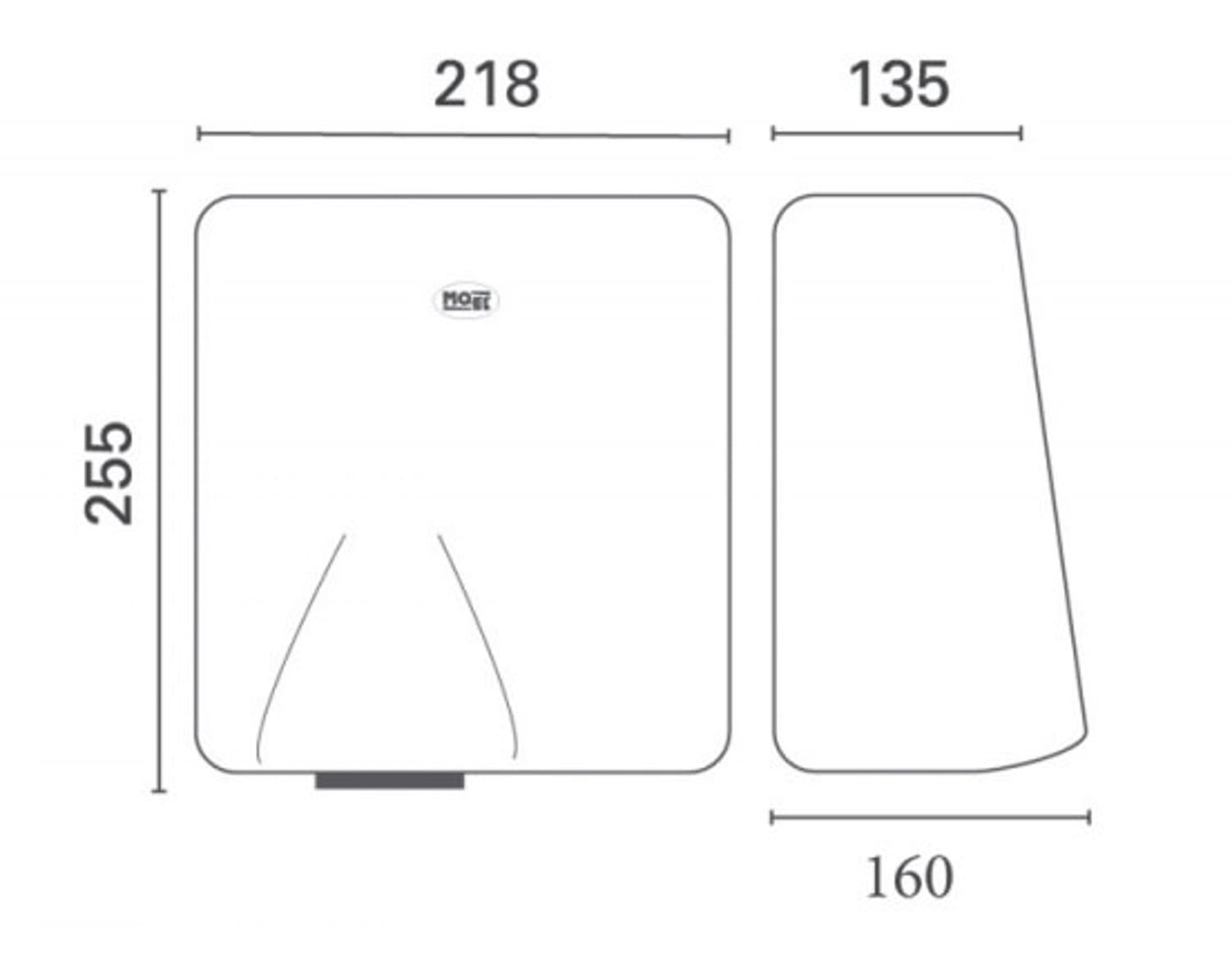 Asciugamani Da Parete Antivandalo Moel 716 Design Elegante e Resistente Acquista Subito