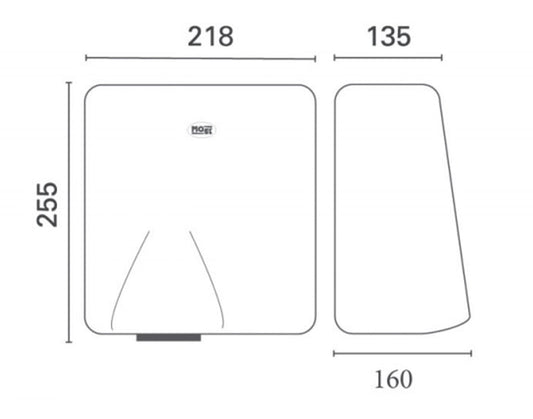 Asciugamani Da Parete Antivandalo Moel 716 Design Elegante e