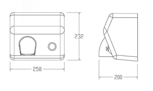 Asciugamani antivandalico Mo el 725 design elegante material