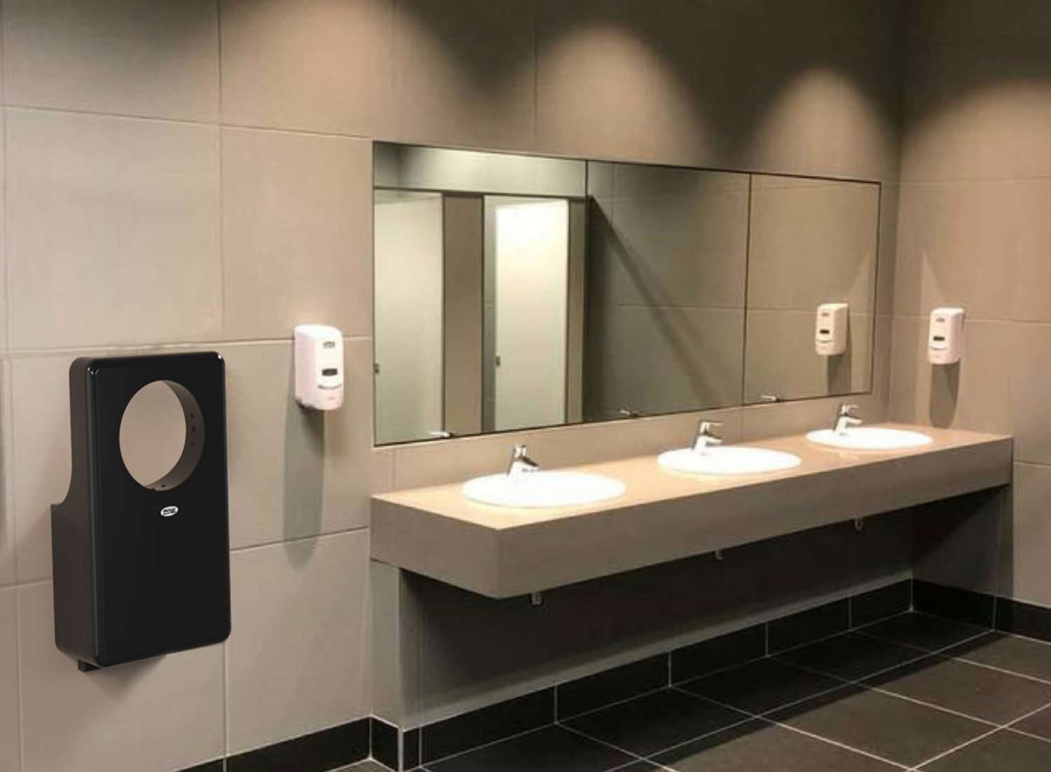 Asciugamani elettrico Moel Black Hole: design elegante, materiali di alta qualità, asciugatura rapida e igiene garantita. Acquista ora per un investimento sicuro, consegna veloce e garanzia post-vendita.