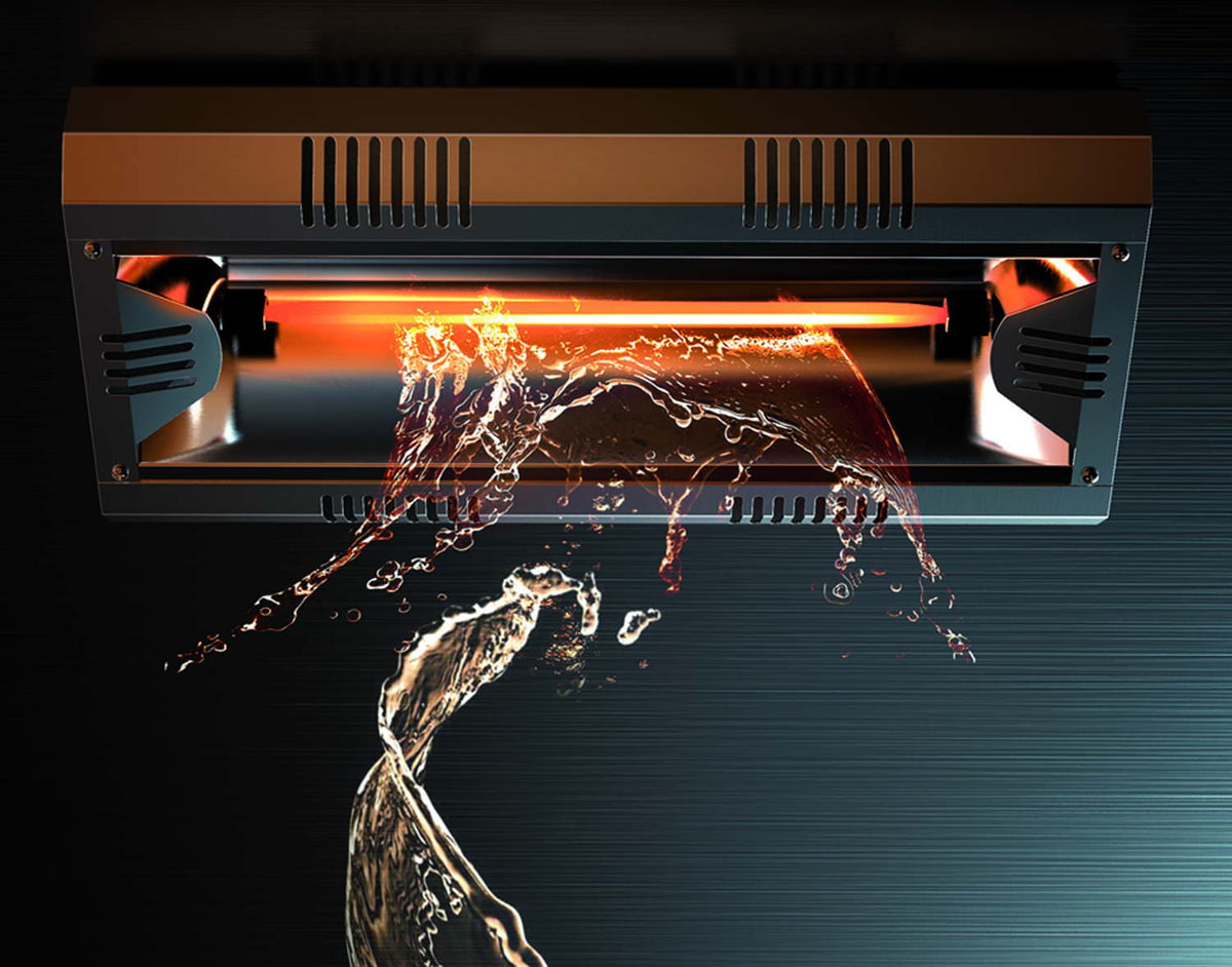 Riscaldatore infrarosso Moel Hathor 2000W design elegante e