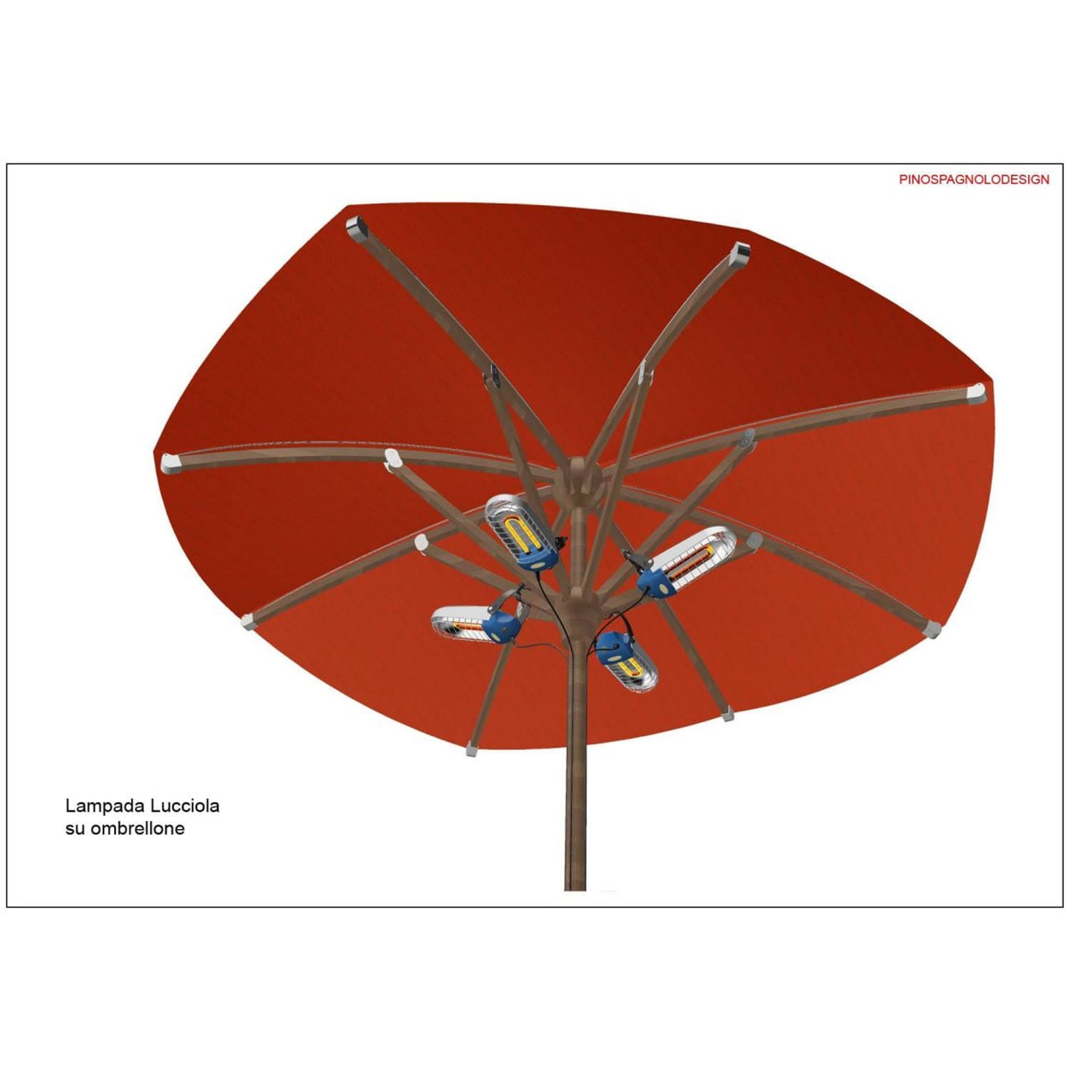Lampada a infrarossi Lucciola Mo-El 1200W: eleganza e calore immediato