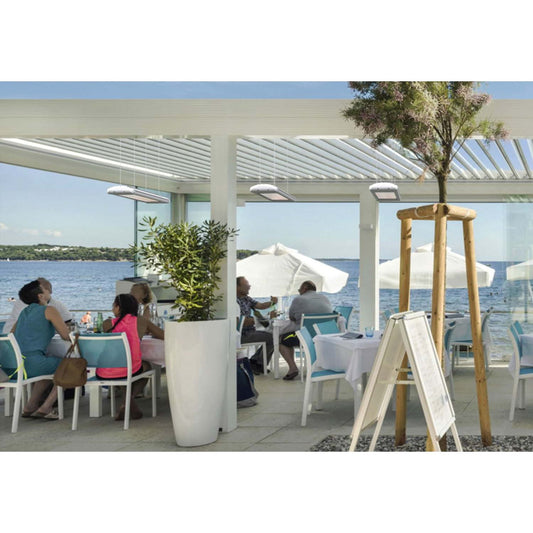 Riscaldatore a infrarossi Moel Aaren 2400W bianco design ele