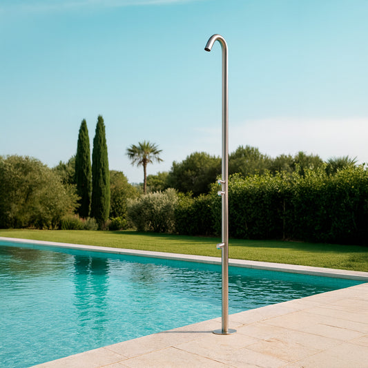 Doccia piscina inox 316L design elegante e durevole