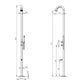 MPC MX1003 Inox doccia piscina 316L elegante e resistente