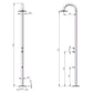Doccia piscina inox 316L MX1007 eleganza e durata acquista ora