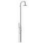 Doccia parete inox 316L MX1009 eleganza e resistenza