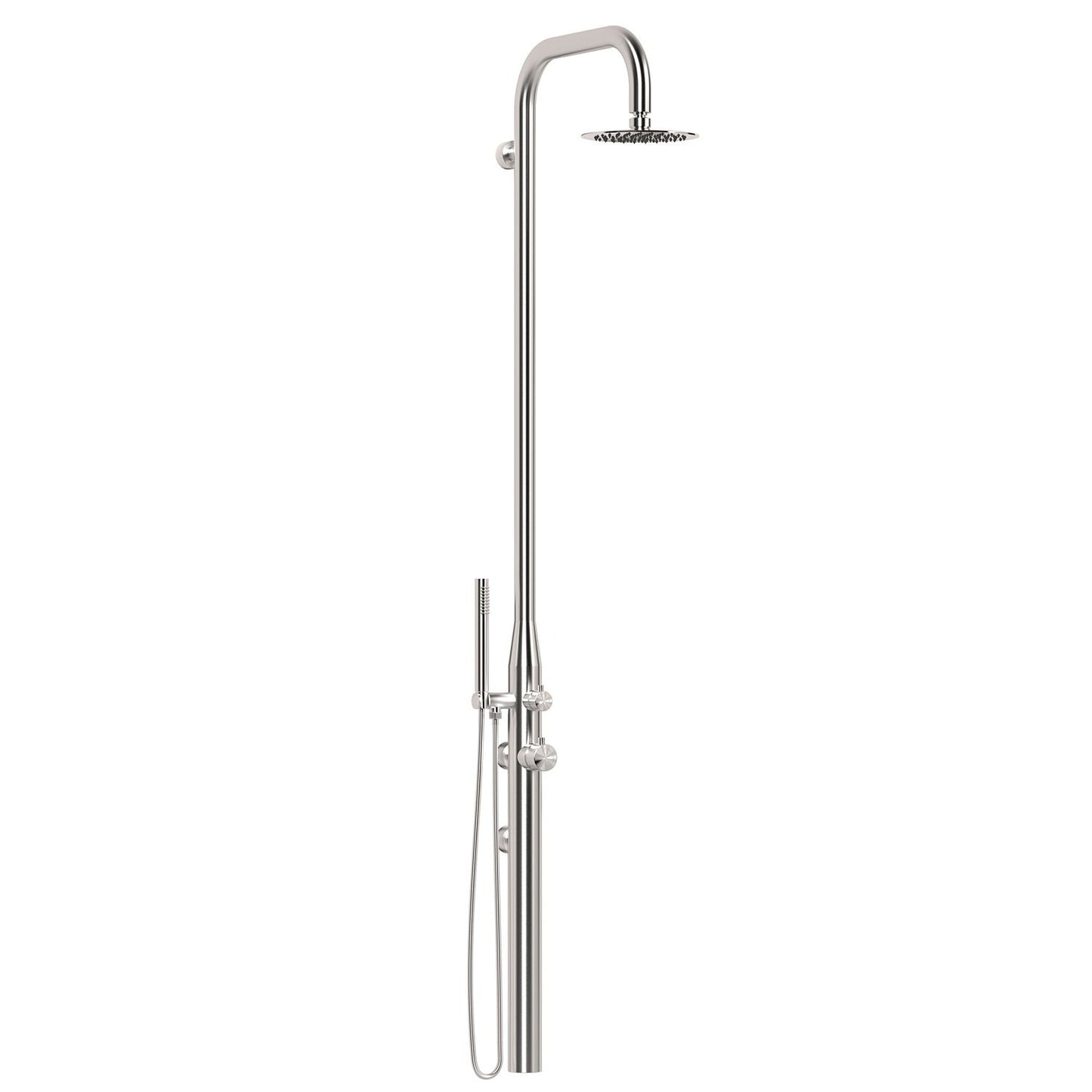 Doccia parete inox 316L MX1009 eleganza e resistenza