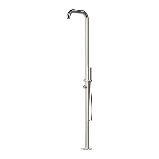 Doccia esterna in acciaio inox 316 con miscelatore e doccino