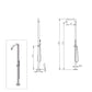 doccia piscina inox 316l mx1017 design elegante e resistente