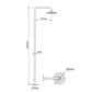 doccia esterna inox 316l mx3038c design elegante e resistente