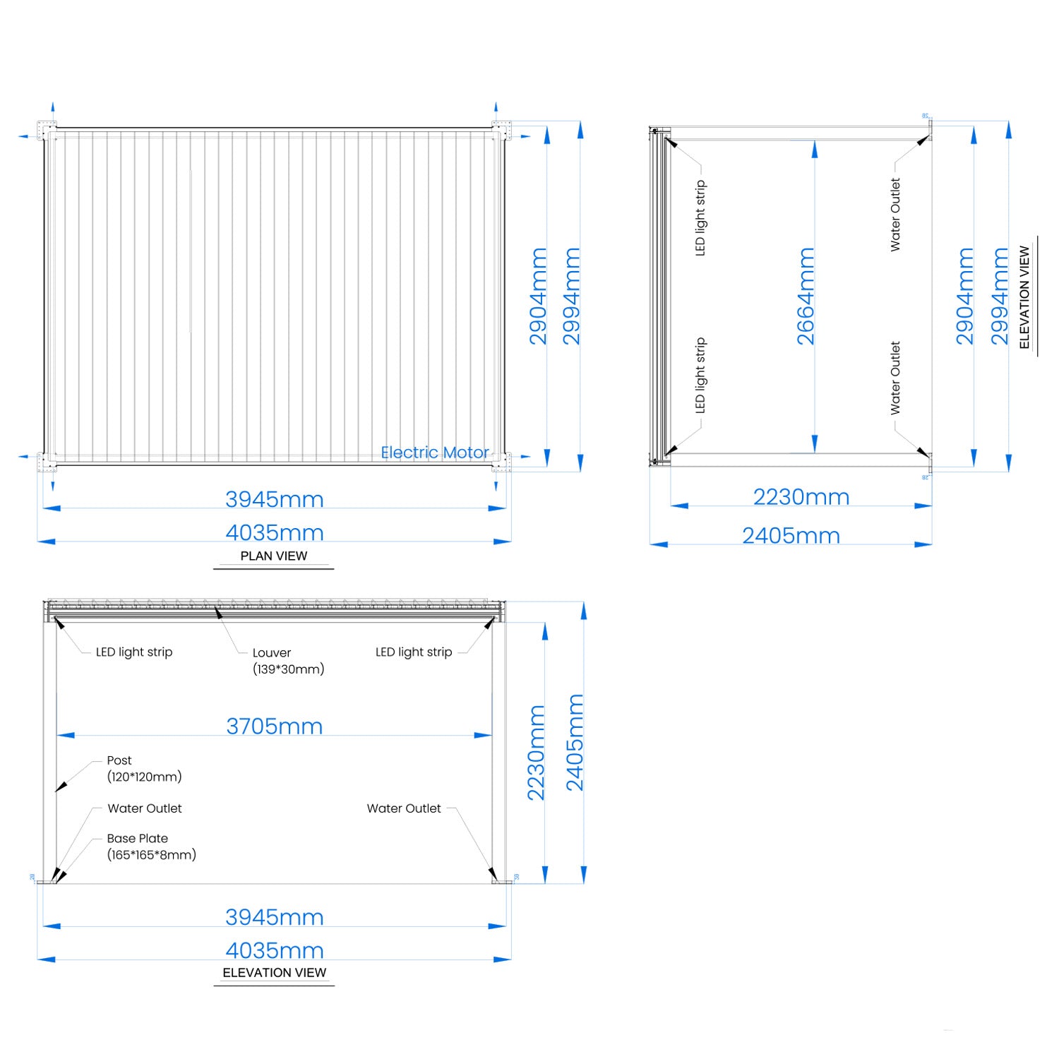 Pergola Dora 3x4 eleganza comfort e qualita per il tuo spazi