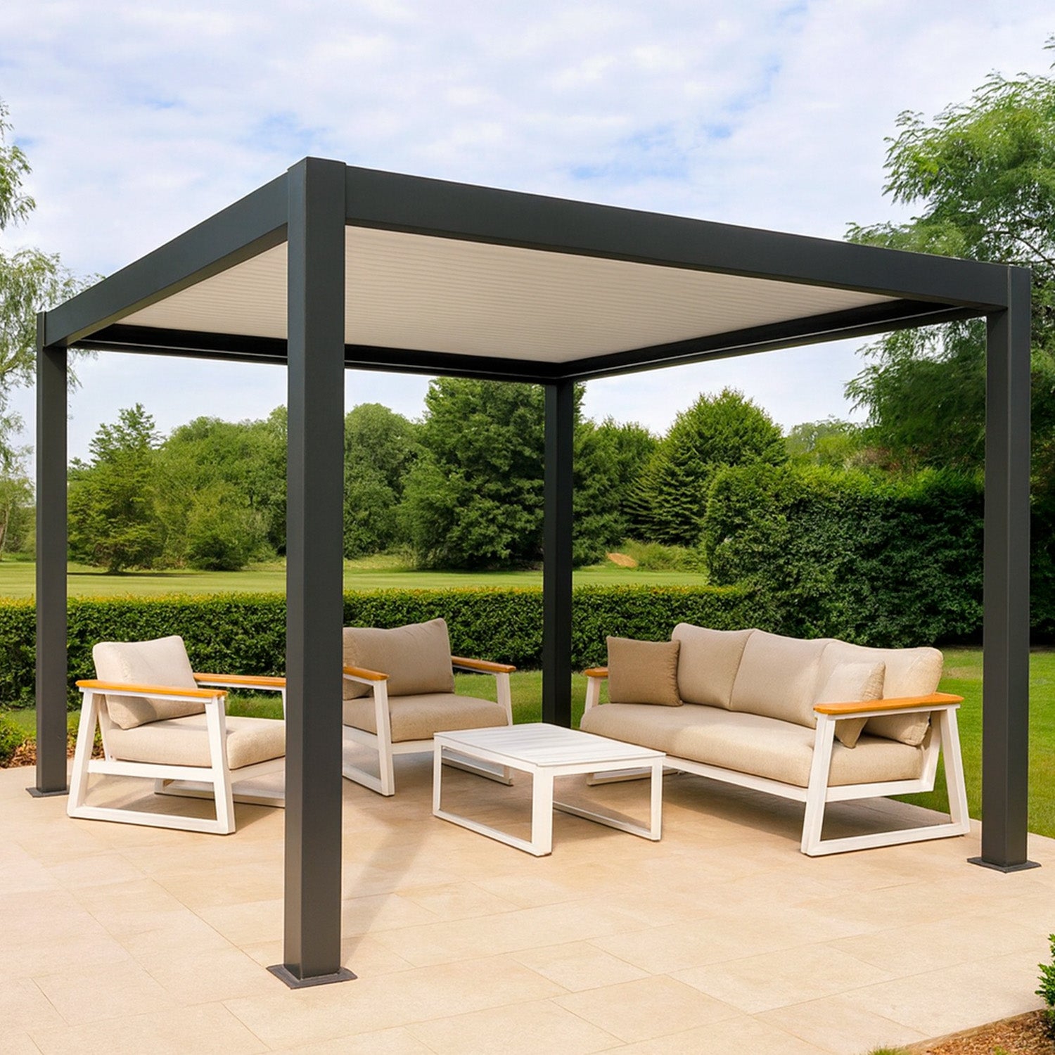Pergola Dora 3x4 eleganza comfort e qualita per il tuo spazio esterno