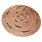 Piatto doccia rotondo in legno Okumé per esterno, diametro 59 cm, resistente e di alta qualità. Acquista ora per un design elegante e duraturo.
