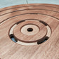 Piatto doccia rotondo in legno Okumé per esterno, diametro 59 cm, resistente e di alta qualità. Acquista ora per un design elegante e duraturo.