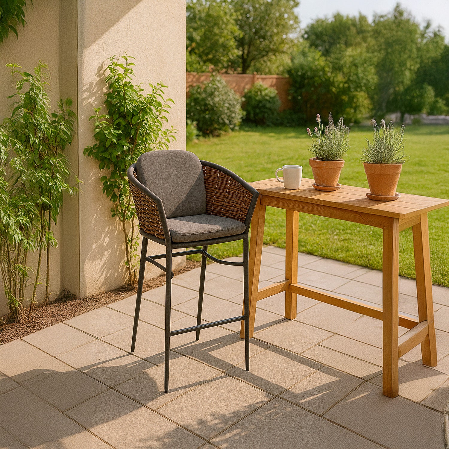 poltroncina alta muse design moderno e comfort per il tuo giardino