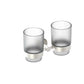 Porta bicchieri doppio inox levante eleganza e funzionalita