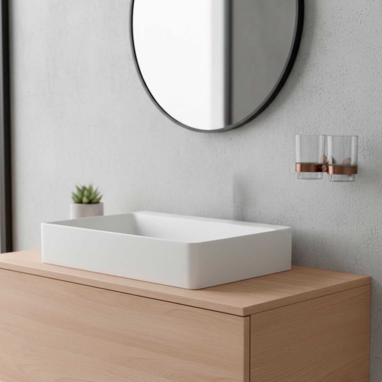 Porta bicchieri doppio inox levante pvd oro rosa